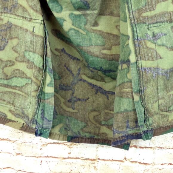 VTG Military USMC Shirt M RDF ERDL Camo 70s Jungle Coat Hot Weather Ripstop - Picture 11 of 15